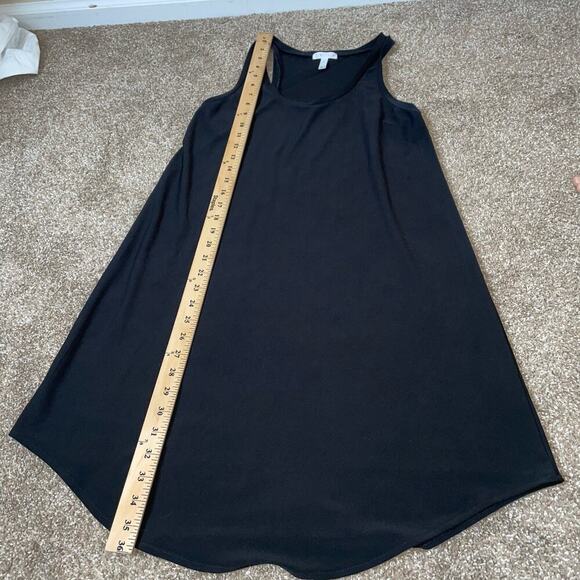 Leith shift sheath dress black spandex slinky wrinkle resistant halter neck SM - Picture 8 of 12